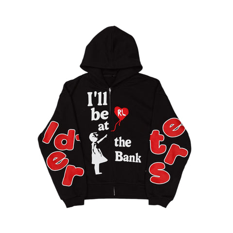 I'll Be At The Bank Scattered Zip Up