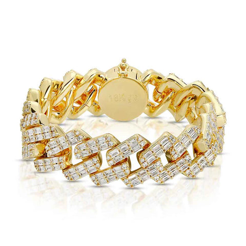 Diamond Baguette Cuban Bracelet