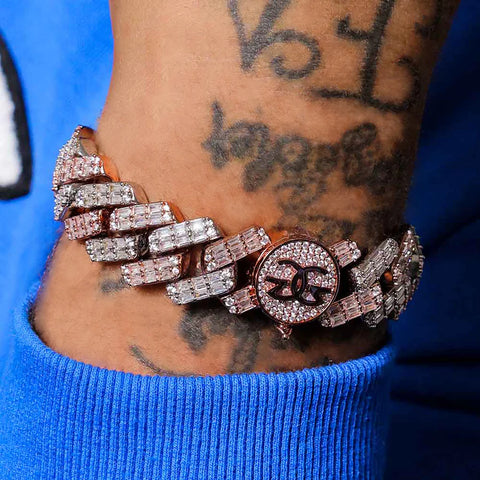 Diamond Baguette Cuban Bracelet
