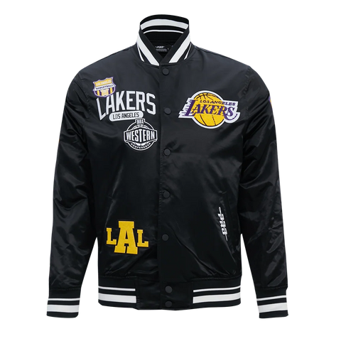 Los Angeles Lakers Letterman Satin Jacket