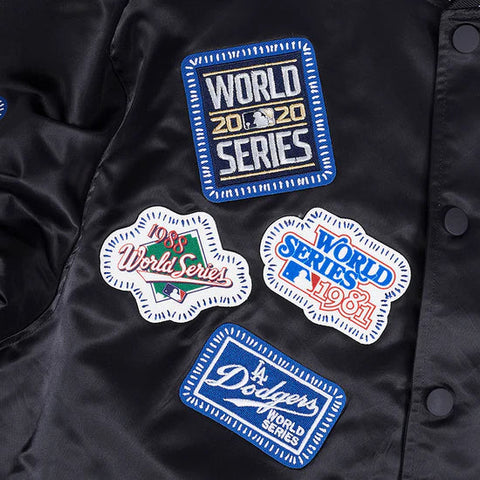 Los Angeles Dodgers DIY Pitch Stitch Satin Jacket
