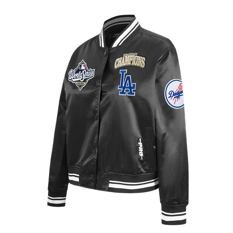 Los Angeles Dodgers 2025 World Series Women Satin Jacket