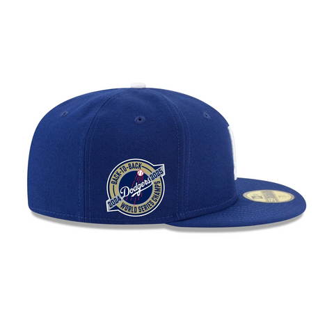 Los Angeles Dodgers Back To Back Circle World Series 59FIFTY Fitted