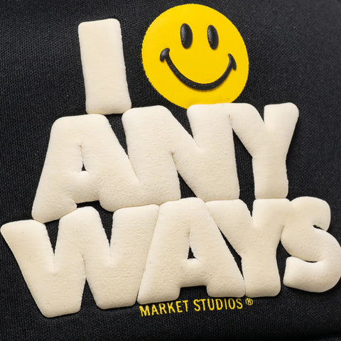 Smiley Smile Anyways Trucker Hat