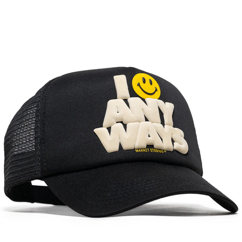 Smiley Smile Anyways Trucker Hat