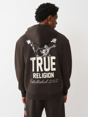 Vintage Patch Zip Hoodie