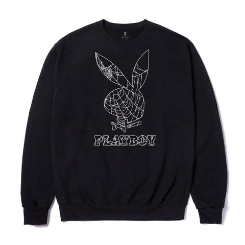 x Playboy Spider Web Crewneck