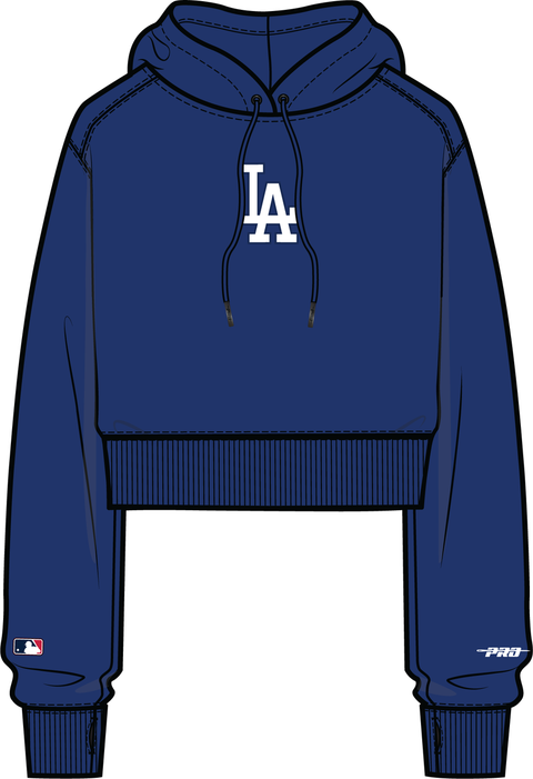 Los Angeles Dodgers Wingspan Womens Crop Hoodie