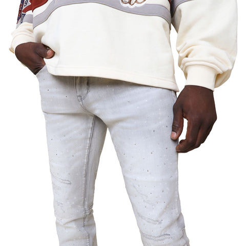All Rhinestone Jean