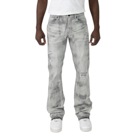 Sunbleached Effect Washed Jeans