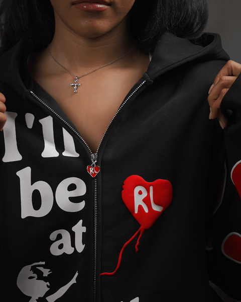 I'll Be At The Bank Scattered Zip Up