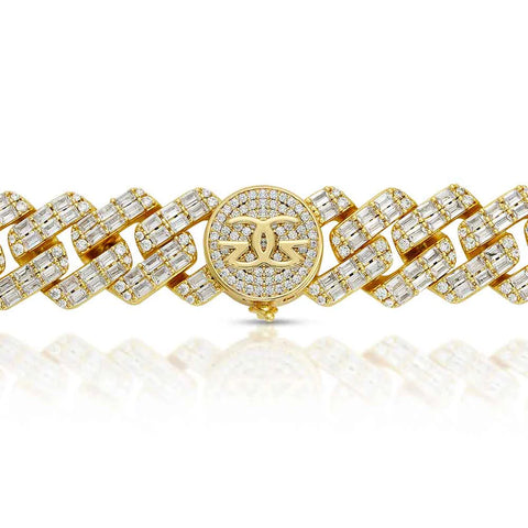 Diamond Baguette Cuban Bracelet