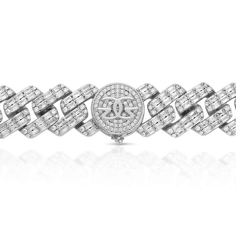 Diamond Baguette Cuban Bracelet