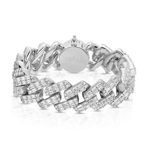 Diamond Baguette Cuban Bracelet