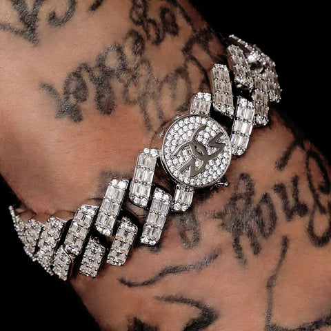 Diamond Baguette Cuban Bracelet