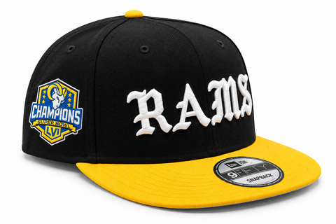Los Angeles Rams 2020 Champions 950AF Curve Snapback