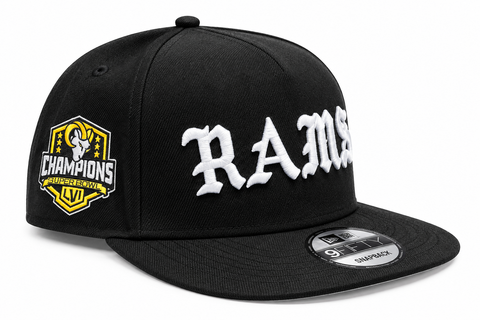 Los Angeles Rams 2020 Champions 950AF Curve Snapback