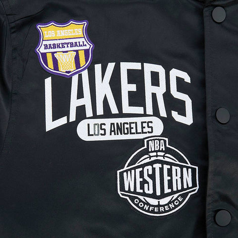 Los Angeles Lakers Letterman Satin Jacket