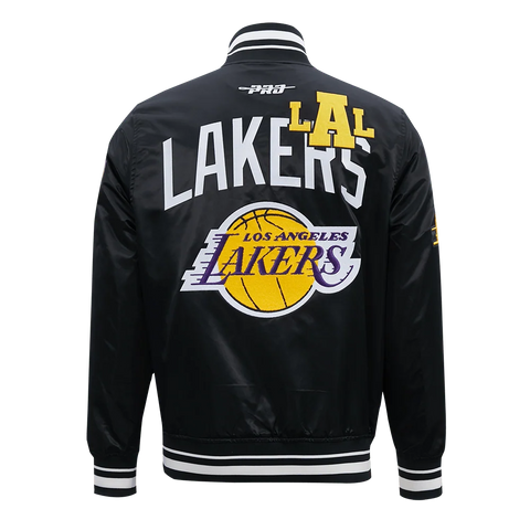 Los Angeles Lakers Letterman Satin Jacket