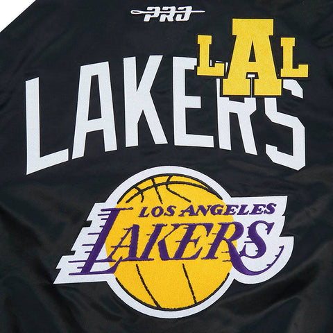 Los Angeles Lakers Letterman Satin Jacket