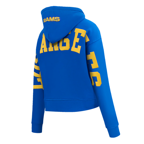 Los Angeles Rams Wingspan Womens Crop Hoodie