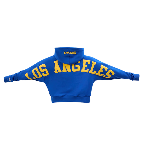 Los Angeles Rams Wingspan Womens Crop Hoodie