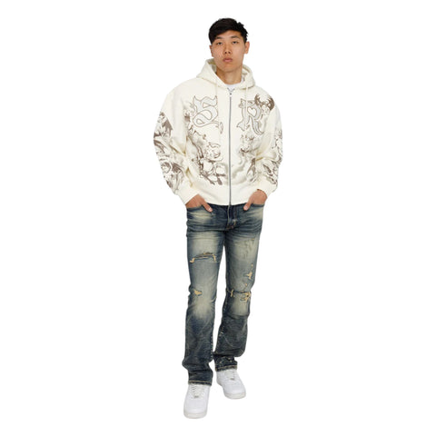 Trouble In Peace Zip Hoodie