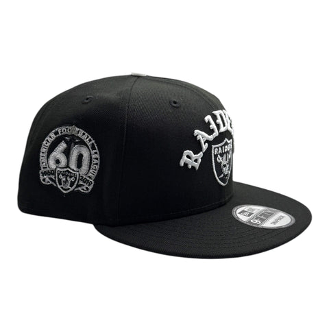 Las Vegas Raiders 60 Seasons 9FIFTY Snapback