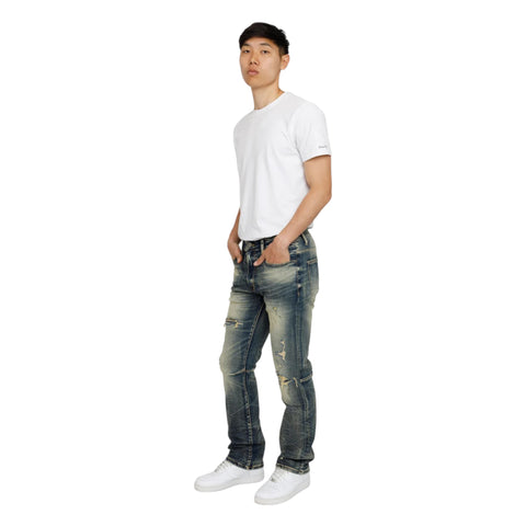 Heavy Whisker Effect Jeans