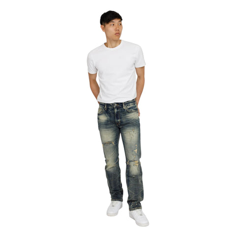 Heavy Whisker Effect Jeans