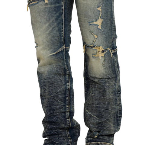 Heavy Whisker Effect Jeans
