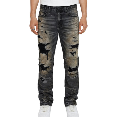 Heavy Rip & Repaired Jeans