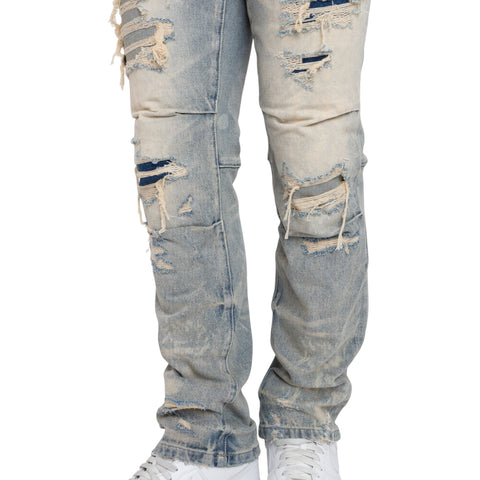 Heavy Rip & Repaired Jeans