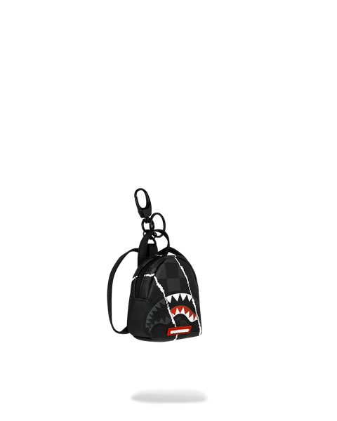 Center Rip Revealing Check Keychain