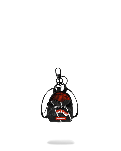 Center Rip Revealing Check Keychain