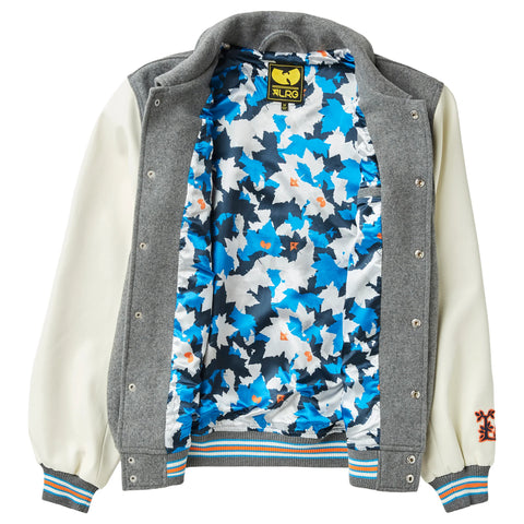 x Wu Tang Cream Varsity Wool Jacket