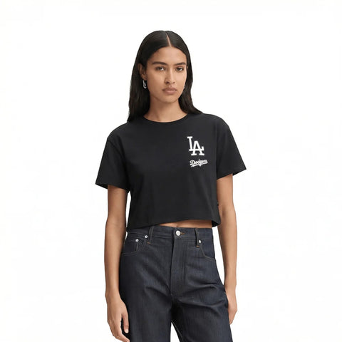 Los Angeles Dodgers Classic Chenille Womens Boxy Tee