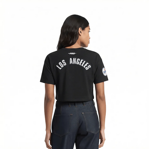 Los Angeles Dodgers Classic Chenille Womens Boxy Tee