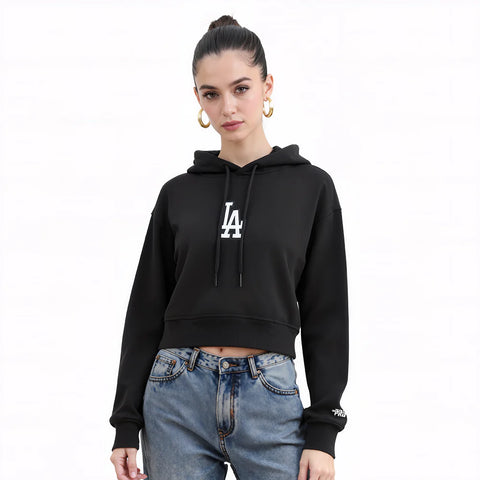 Los Angeles Dodgers Wingspan Womens Crop Hoodie