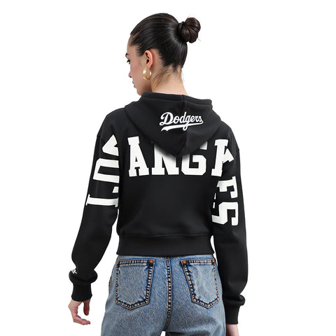 Los Angeles Dodgers Wingspan Womens Crop Hoodie