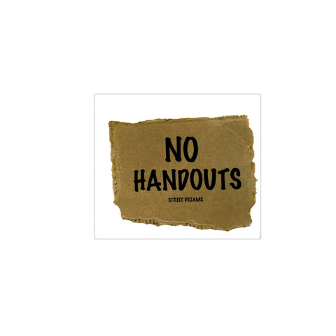 No Handout Sticker