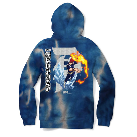 Dirty P Shoto Todoroki Tie Dye Hoodie