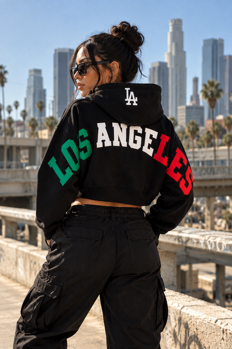 Los Angeles Dodgers Wingspan Mexico Womens Hoodie