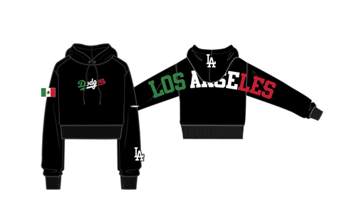 Los Angeles Dodgers Wingspan Mexico Womens Hoodie