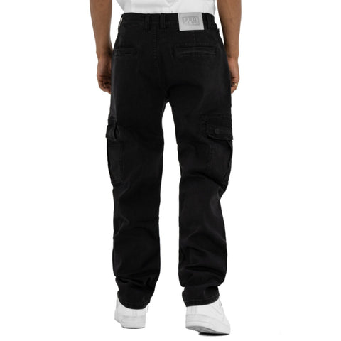 Relaxed Fit Denim Cargo Pant